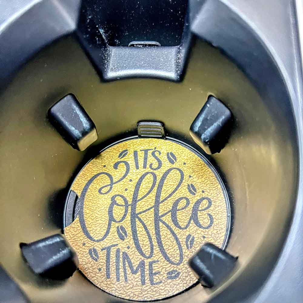 Coffee Time Car Coaster