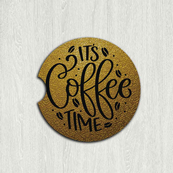 Coffee Time Car Coaster