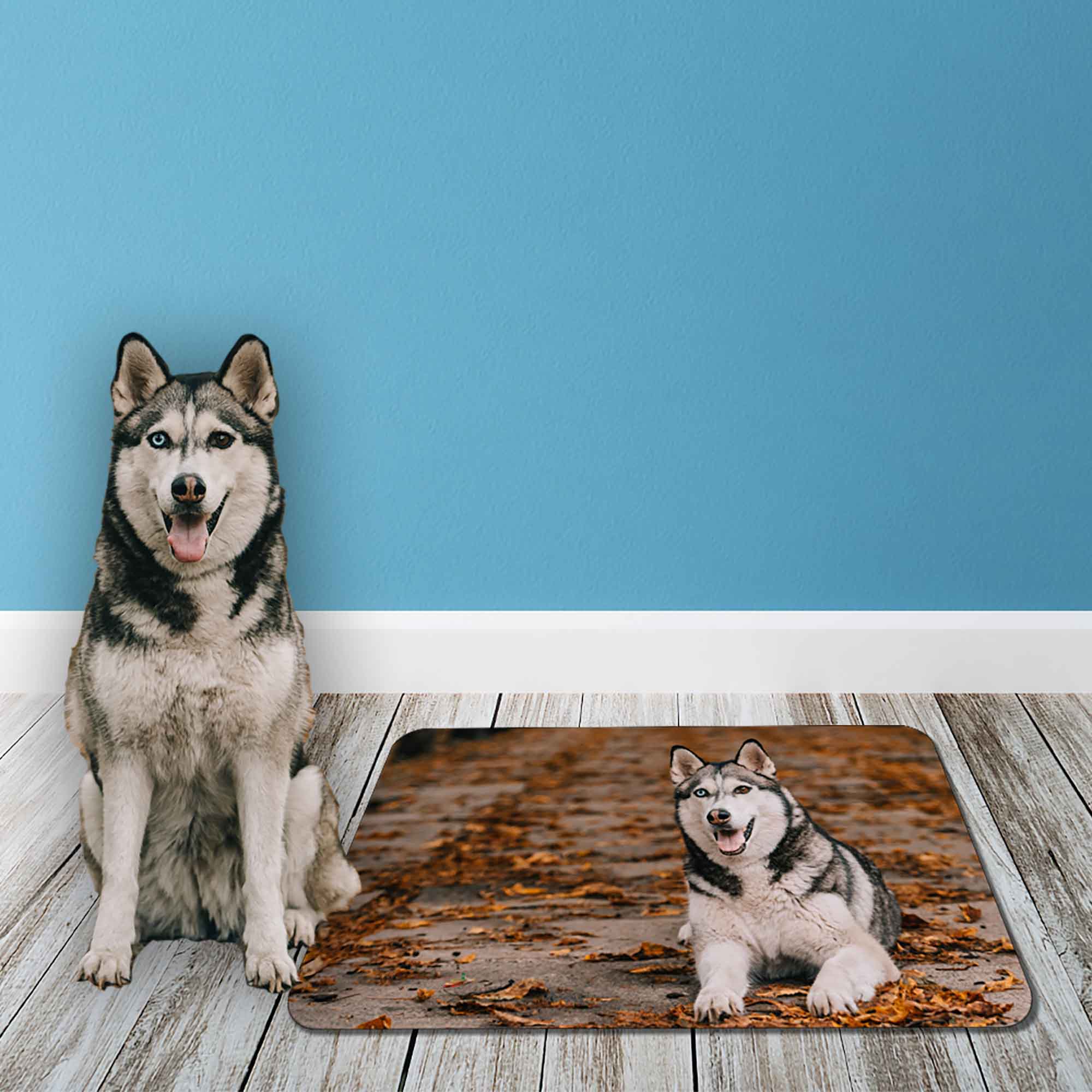 Personalized dog deals bowl mat